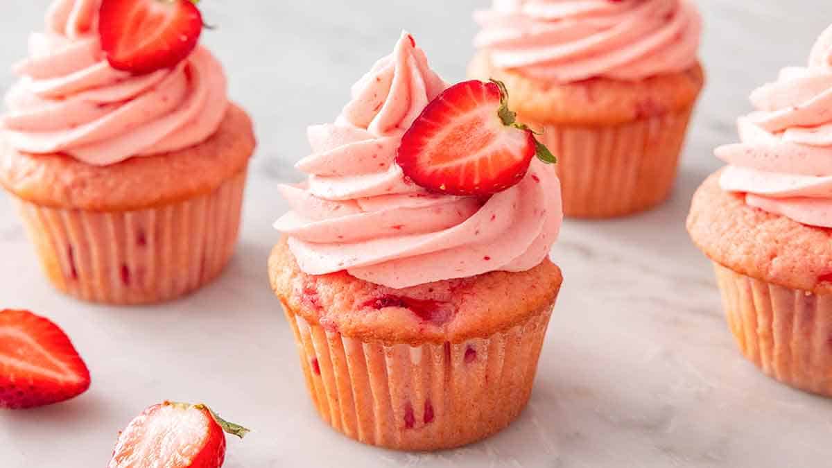 Strawberry Cupcakes - Preppy Kitchen