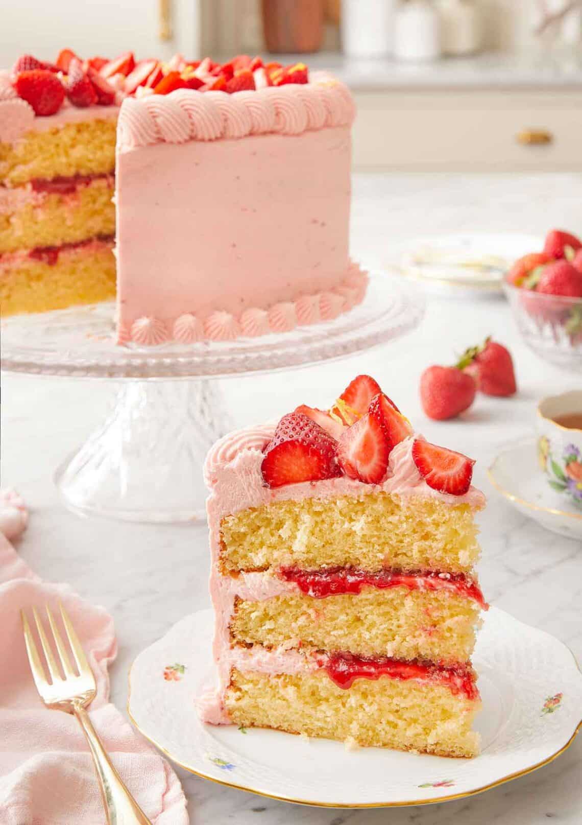 Strawberry Lemonade Cake Preppy Kitchen
