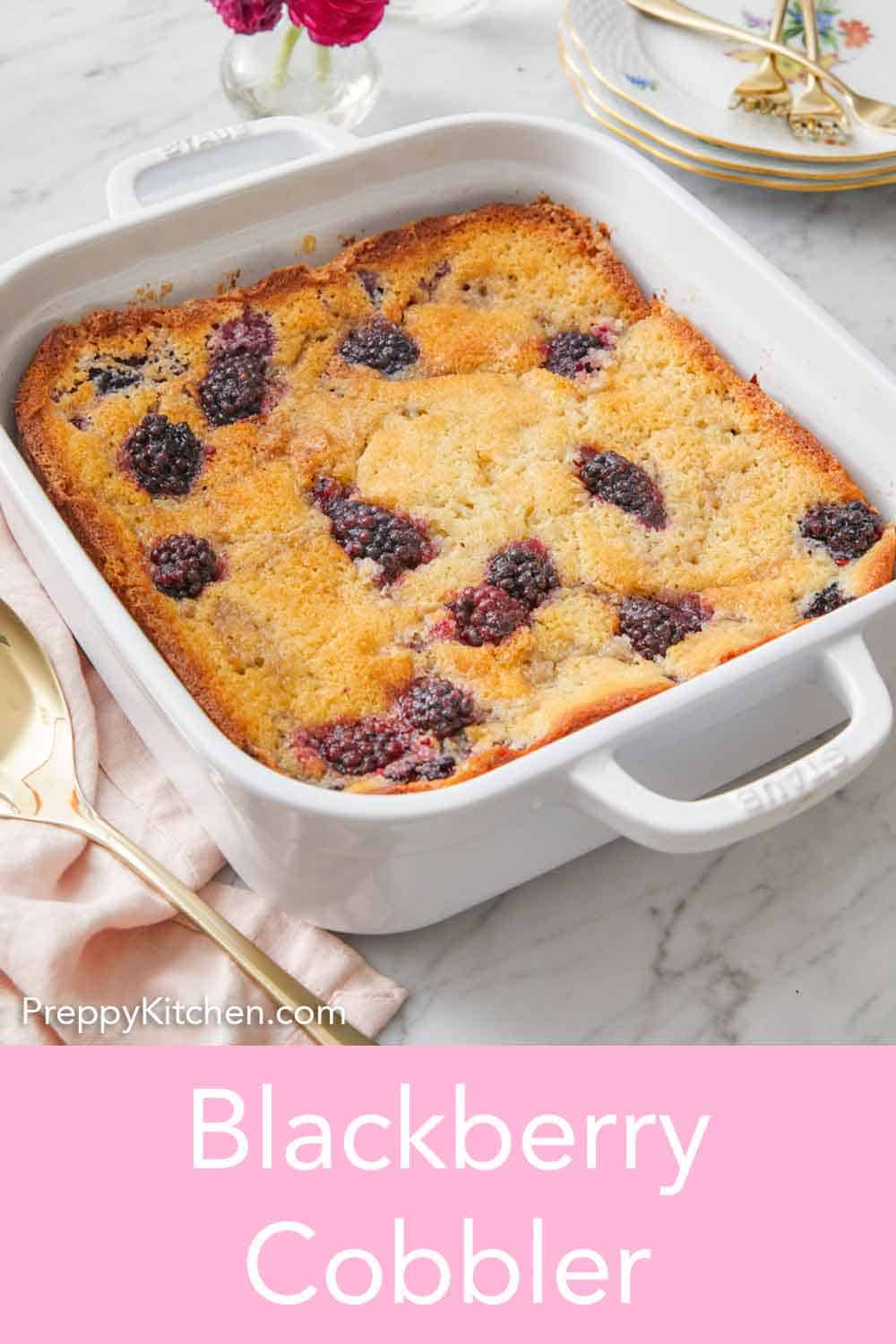 Easy Blackberry Cobbler Recipe - Preppy Kitchen