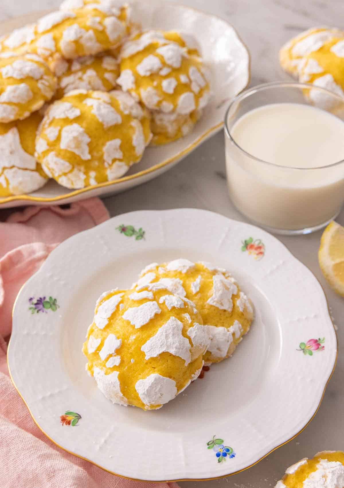 Lemon Crinkle Cookies Preppy Kitchen