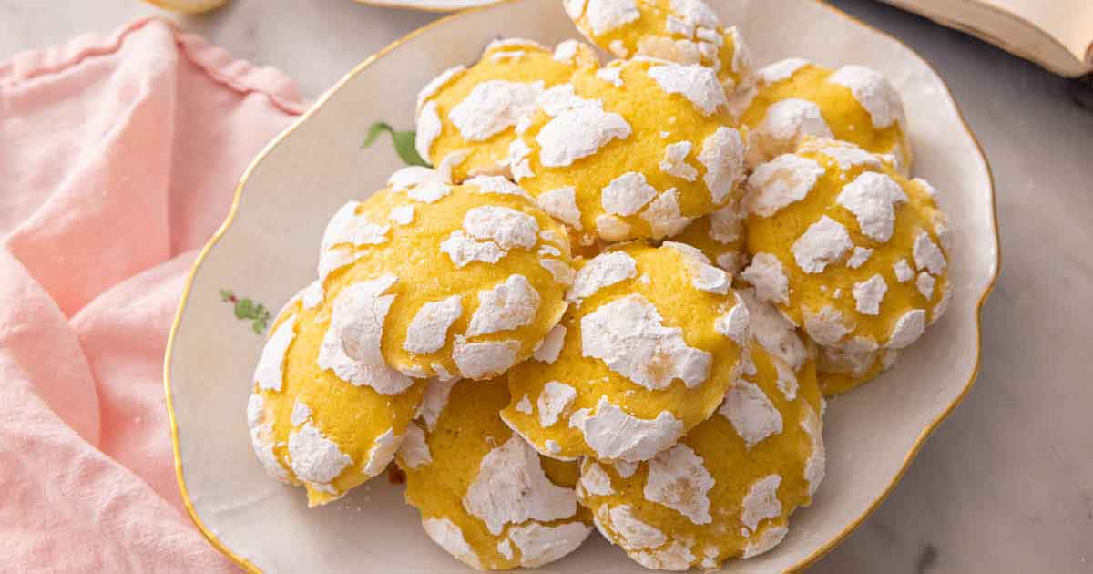 Lemon Crinkle Cookies Preppy Kitchen