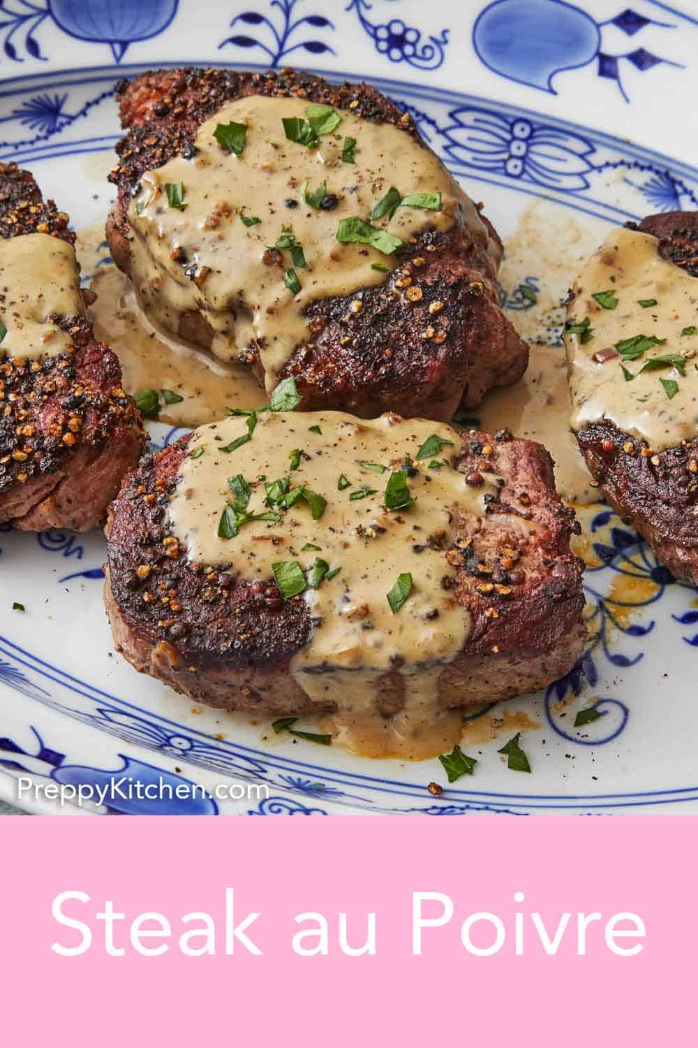 Steak Au Poivre - Preppy Kitchen