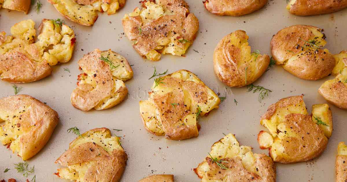 Smashed Potatoes - Preppy Kitchen