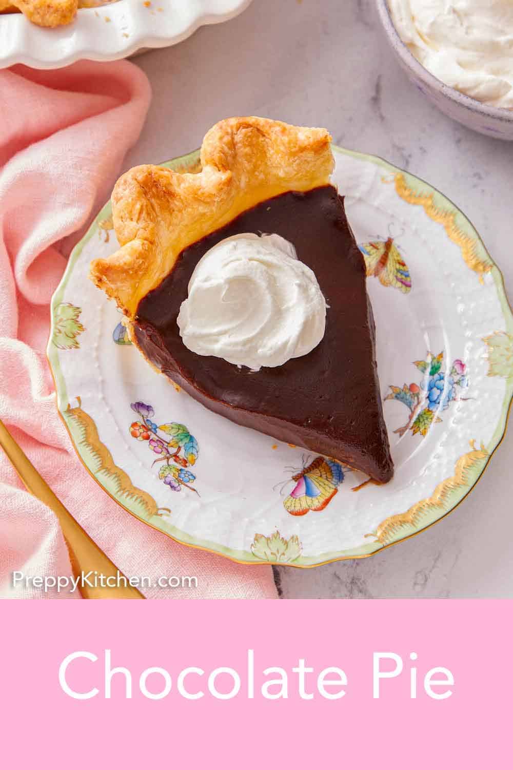 Chocolate Pie Preppy Kitchen