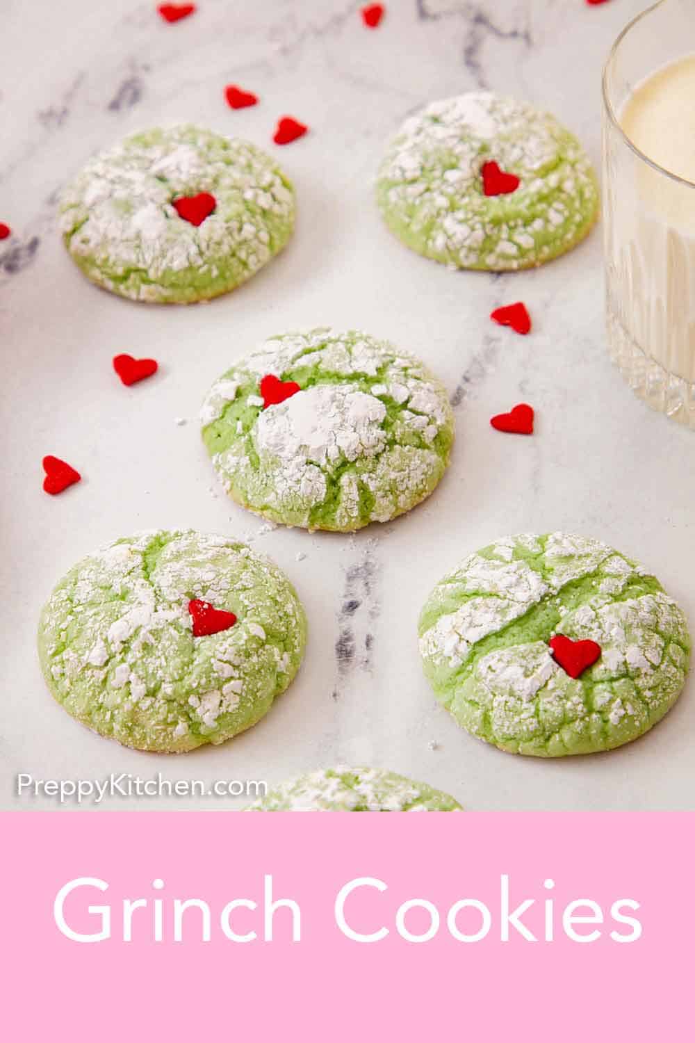 Grinch Cookies - Preppy Kitchen