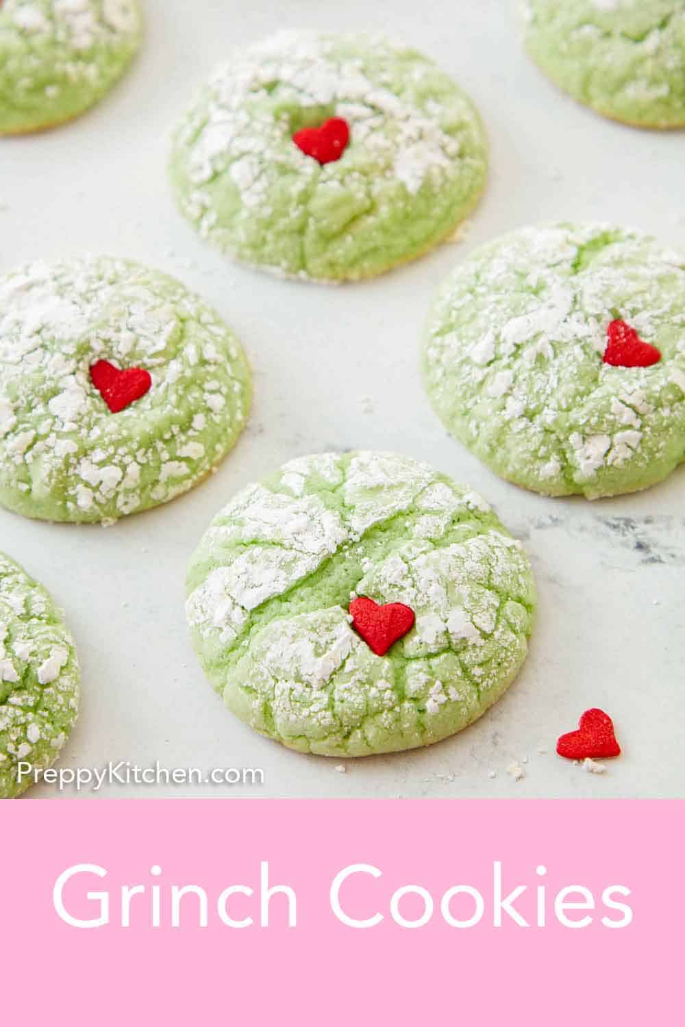 Grinch Cookies - Preppy Kitchen