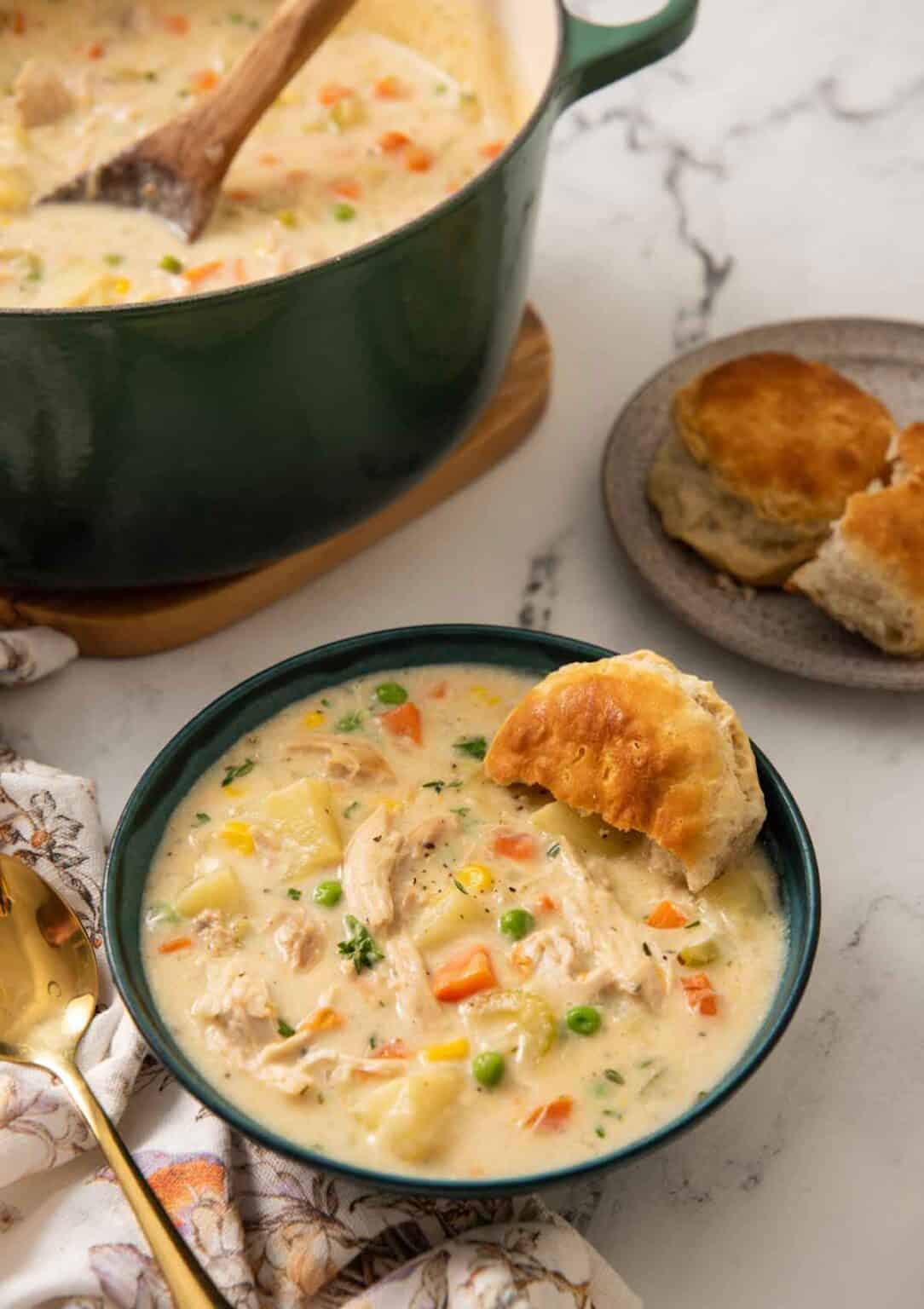 Chicken Pot Pie Soup - Preppy Kitchen