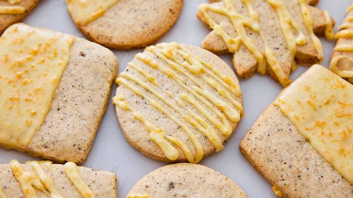 Earl Grey Shortbread Cookies - Sprinkle Bakes