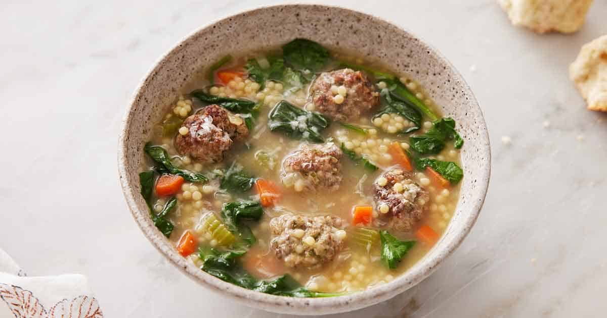 Italian Wedding Soup - The Cozy Cook