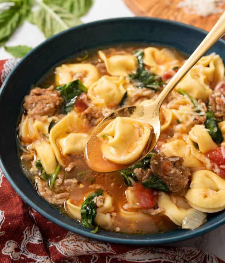 Tortellini Soup - Preppy Kitchen