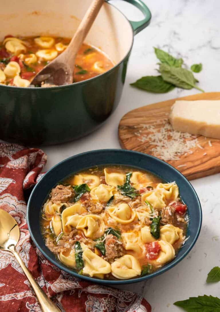 Tortellini Soup - Preppy Kitchen