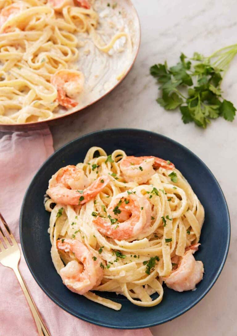 Shrimp Alfredo - Preppy Kitchen