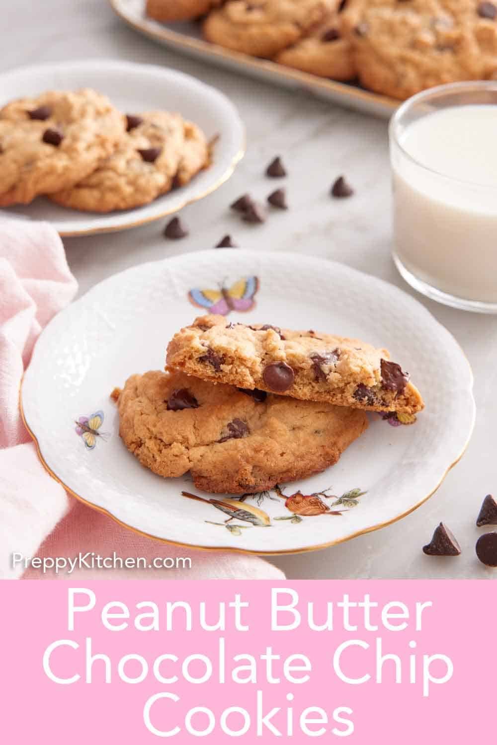 Peanut Butter Chocolate Chip Cookies - Preppy Kitchen