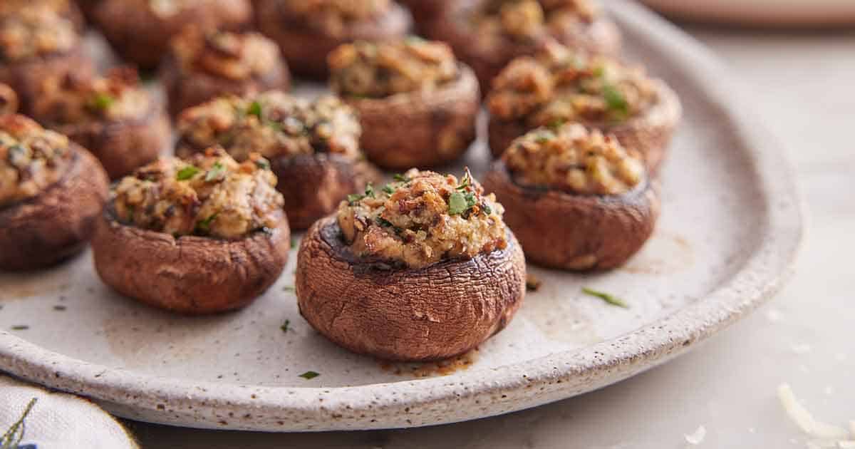 Stuffed Mushrooms - Preppy Kitchen