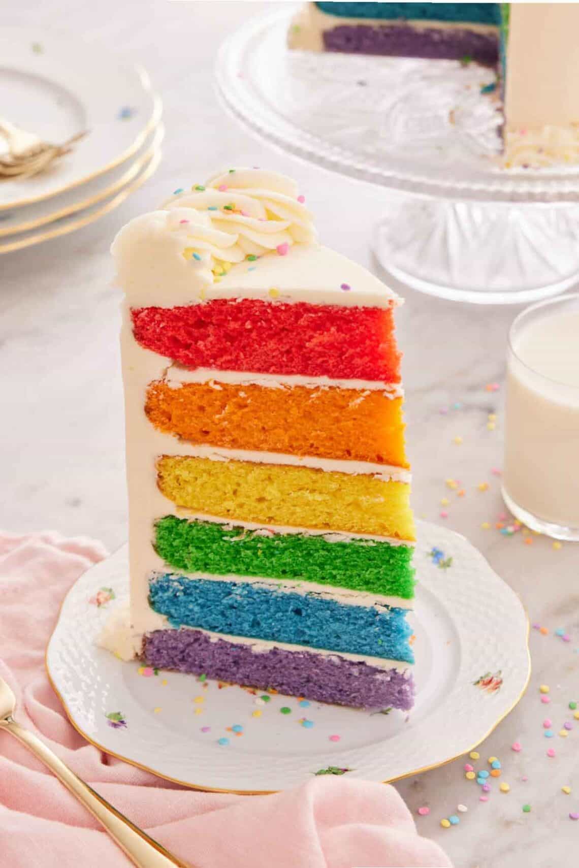 Rainbow Cake - Preppy Kitchen