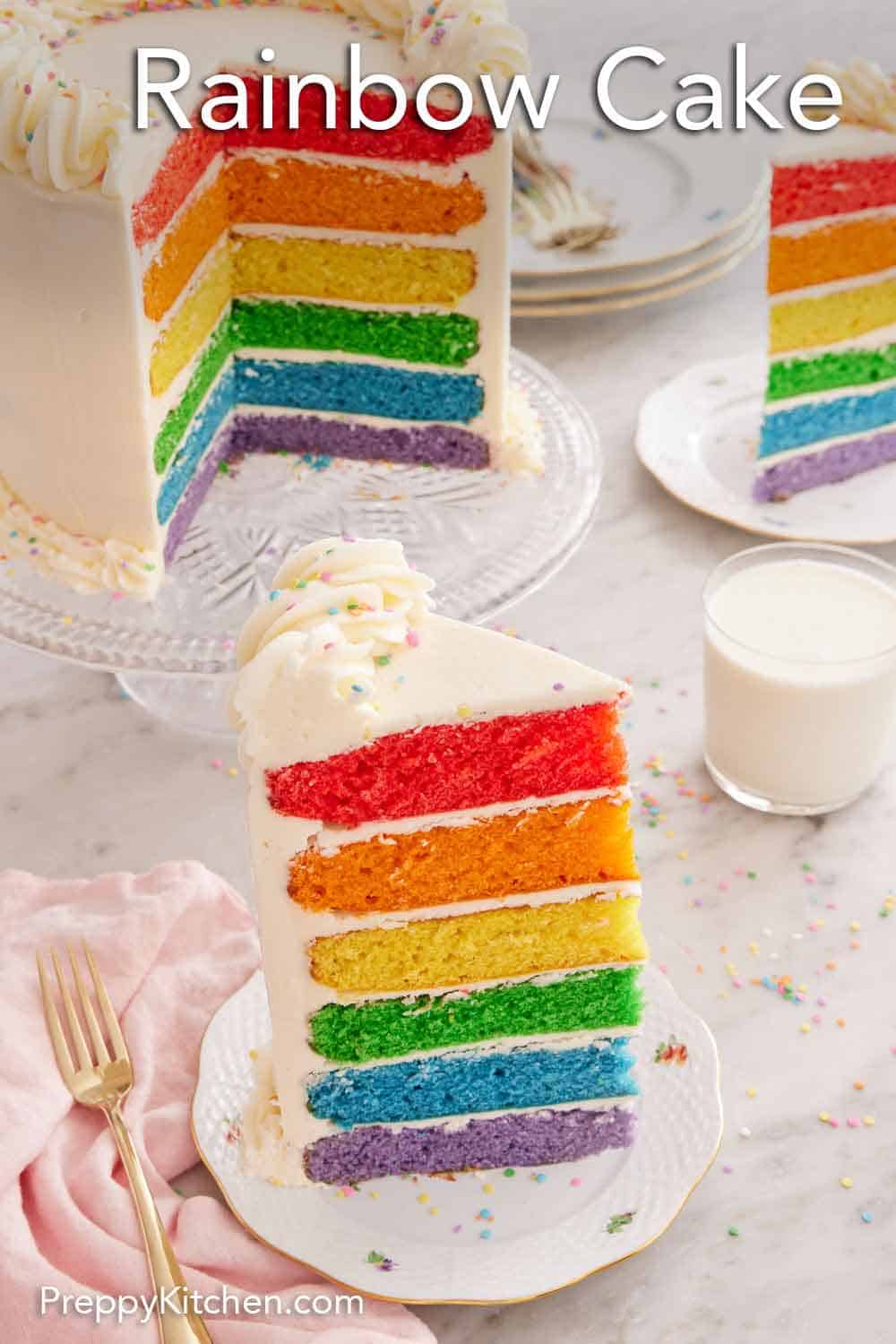 Rainbow Cake - Preppy Kitchen