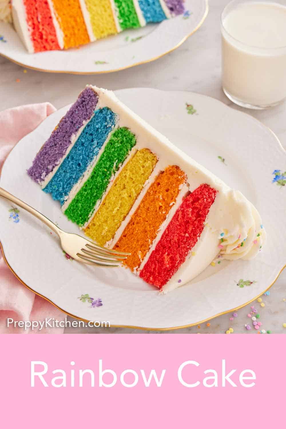 Rainbow Cake - Preppy Kitchen