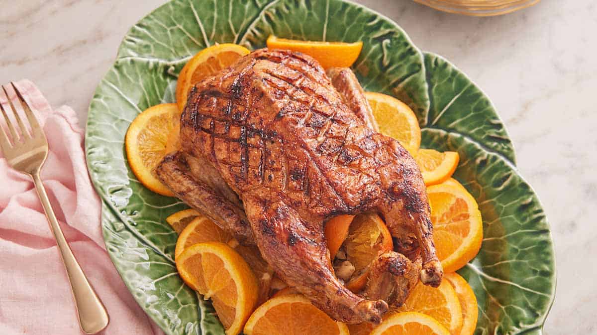 Roasted whole duck recipe - Ohmydish