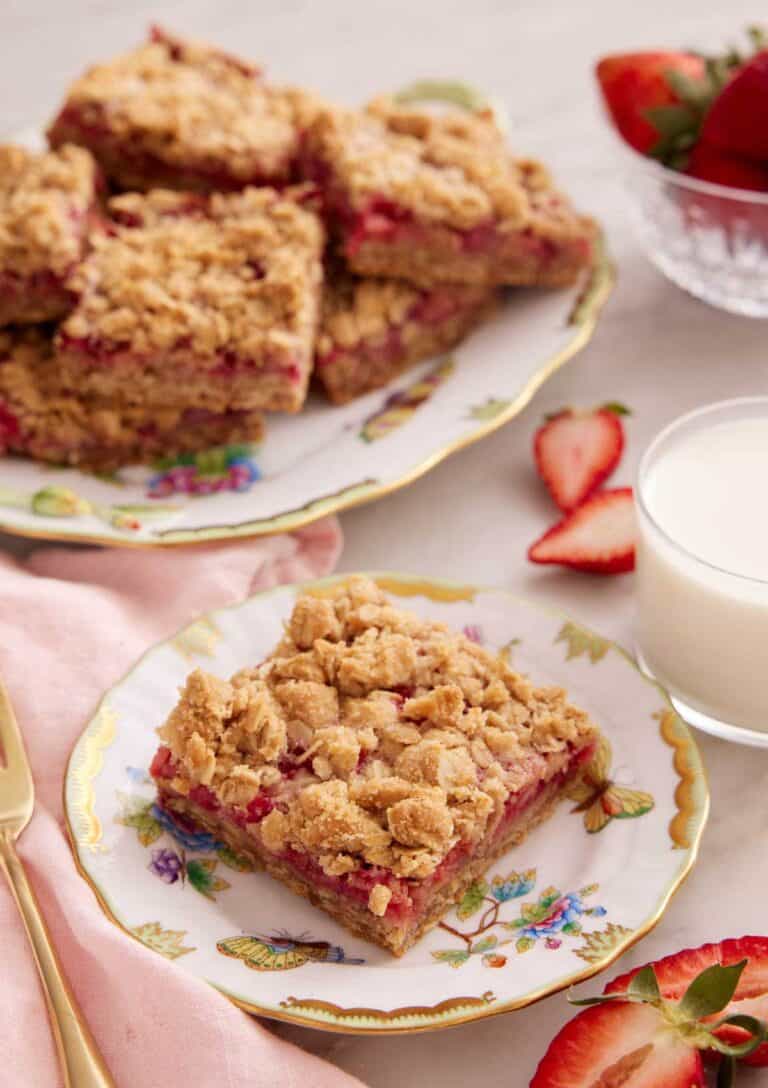 Strawberry Rhubarb Bars Preppy Kitchen