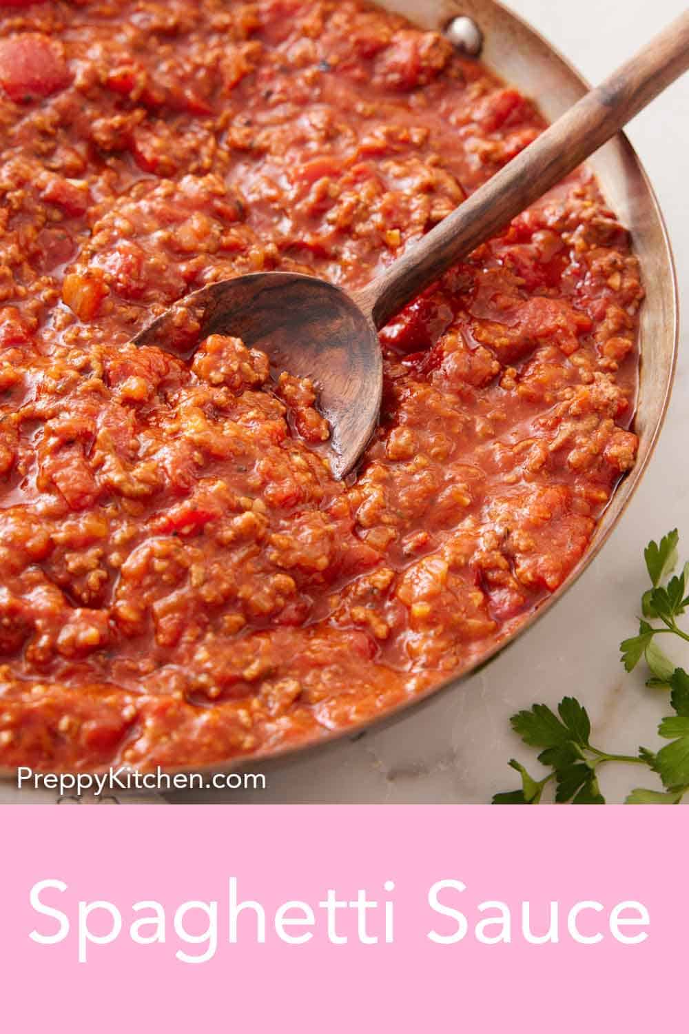 Spaghetti Sauce Recipe Preppy Kitchen