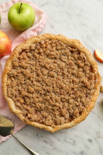 Apple Crumble Pie - Preppy Kitchen