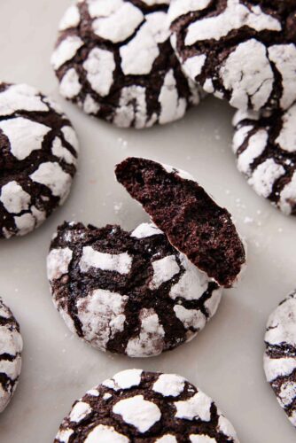 Chocolate Crinkle Cookies - Preppy Kitchen