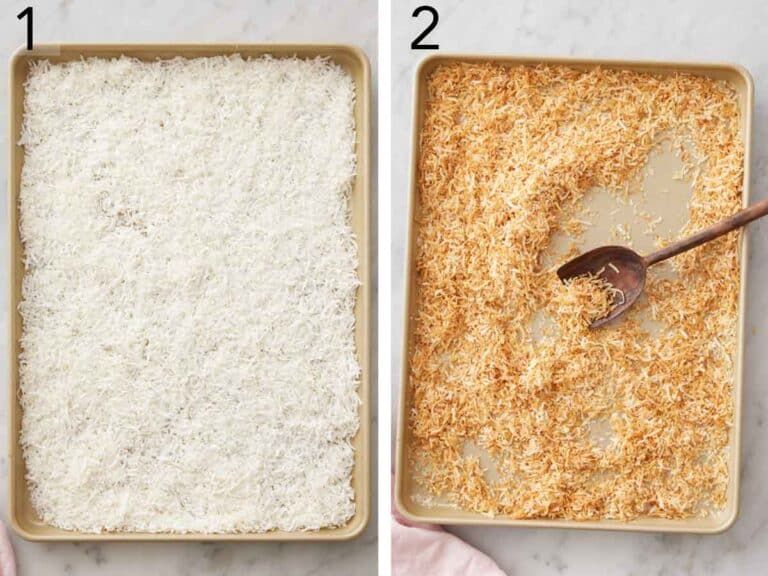 How To Toast Coconut Preppy Kitchen   How To Toast Coconut Process 768x576 