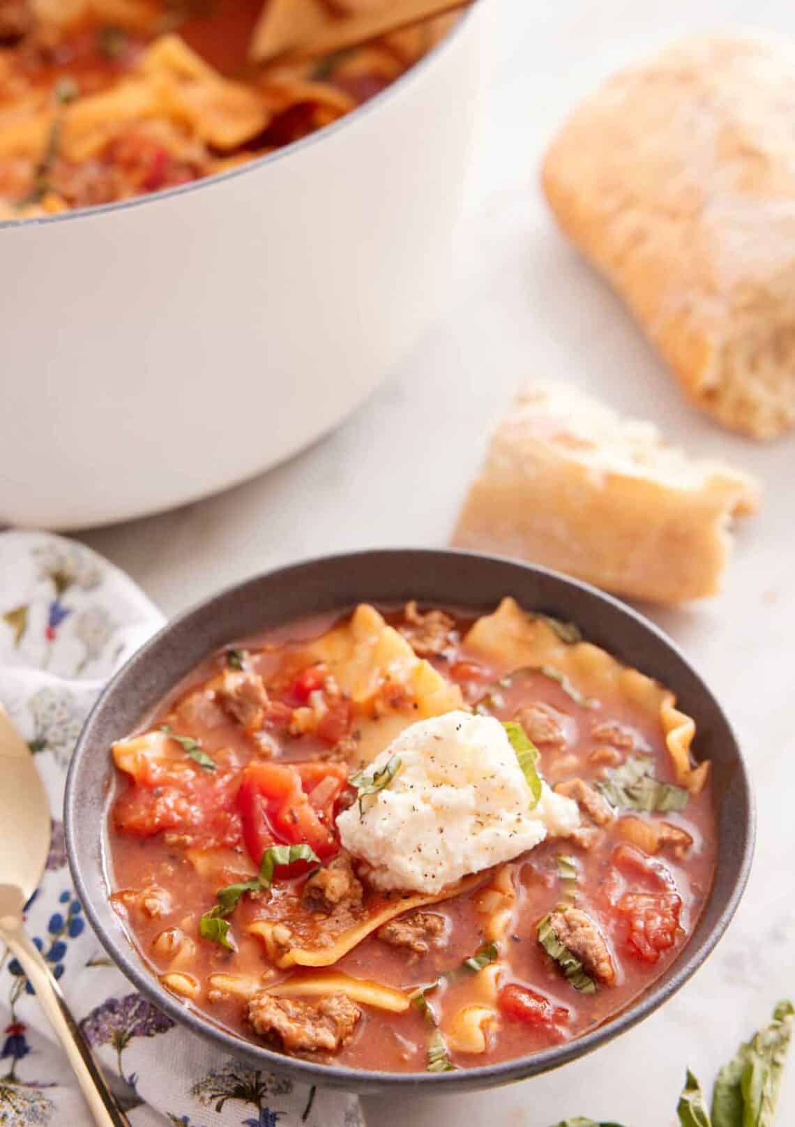 Lasagna Soup - Preppy Kitchen