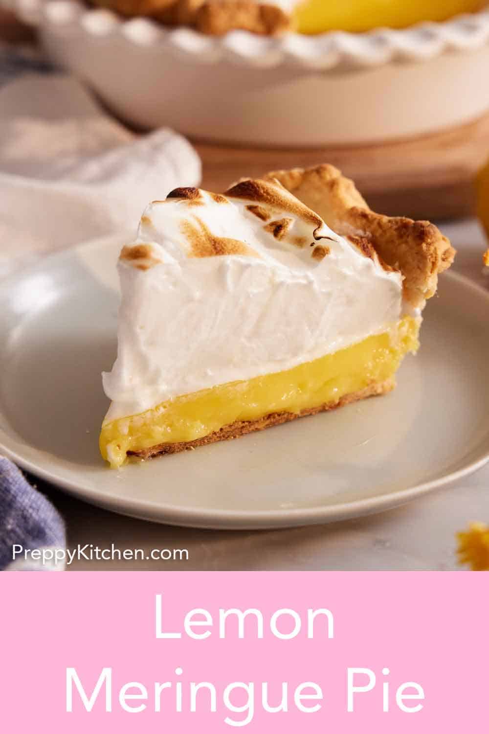 Lemon Meringue Pie Recipe - Preppy Kitchen