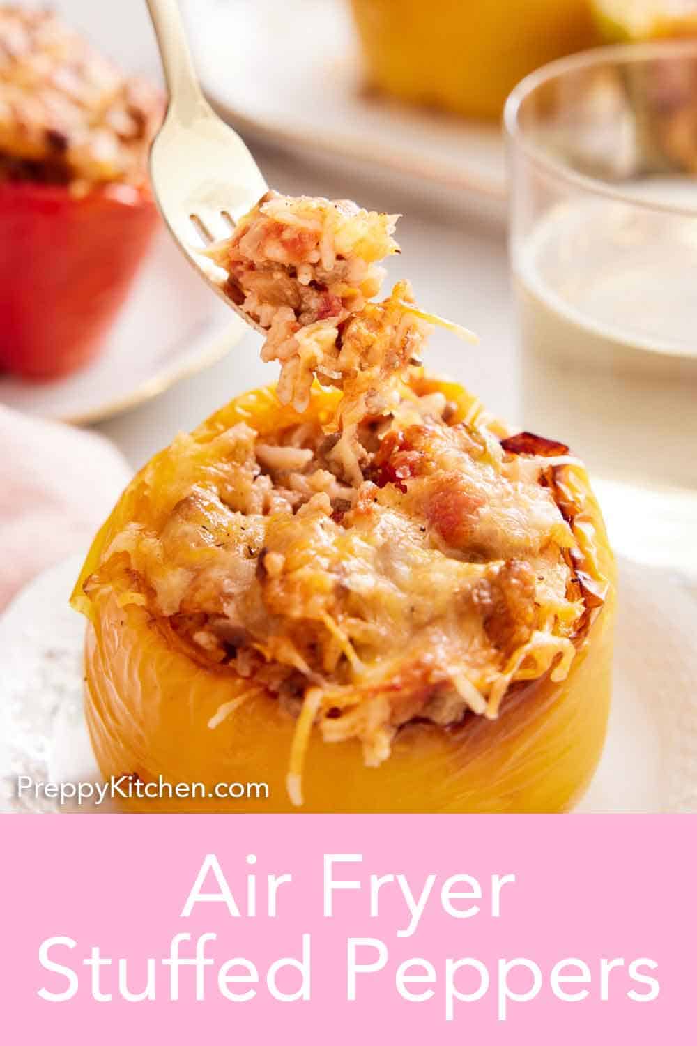 Air Fryer Stuffed Peppers Preppy Kitchen