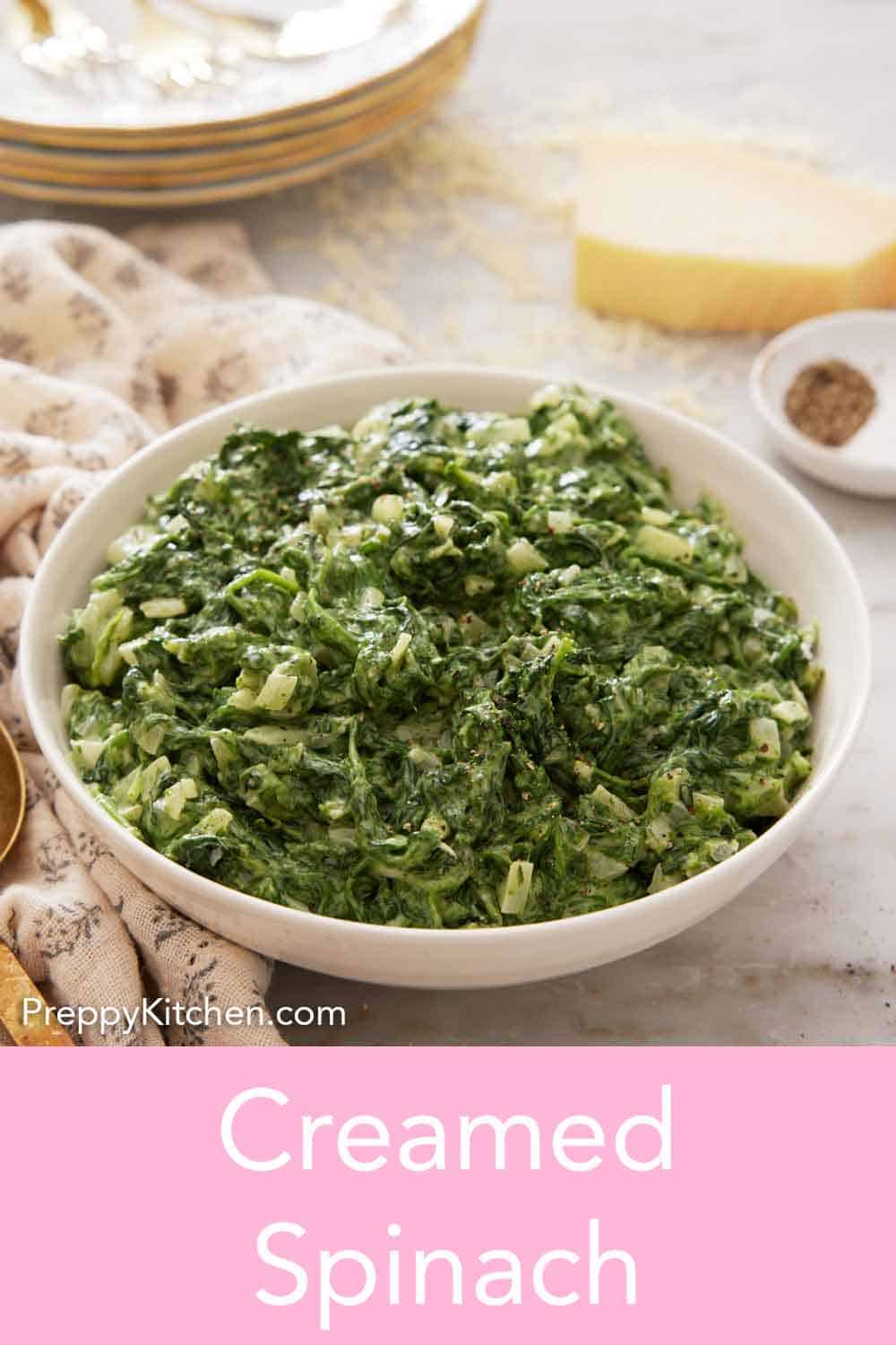 Creamed Spinach - Preppy Kitchen