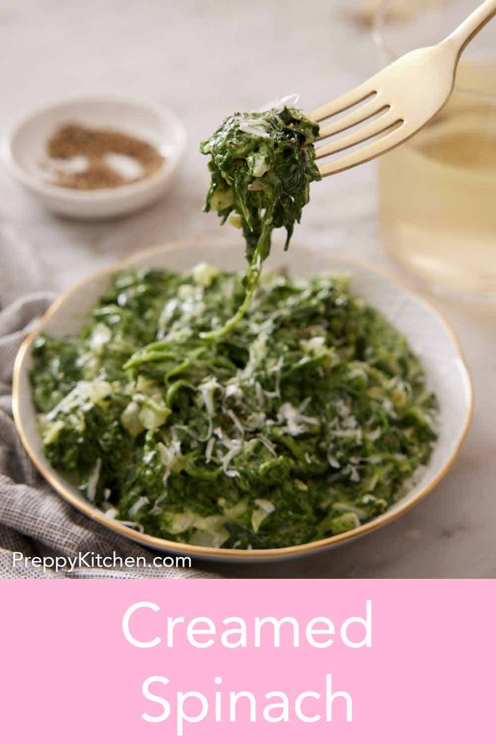 Creamed Spinach - Preppy Kitchen