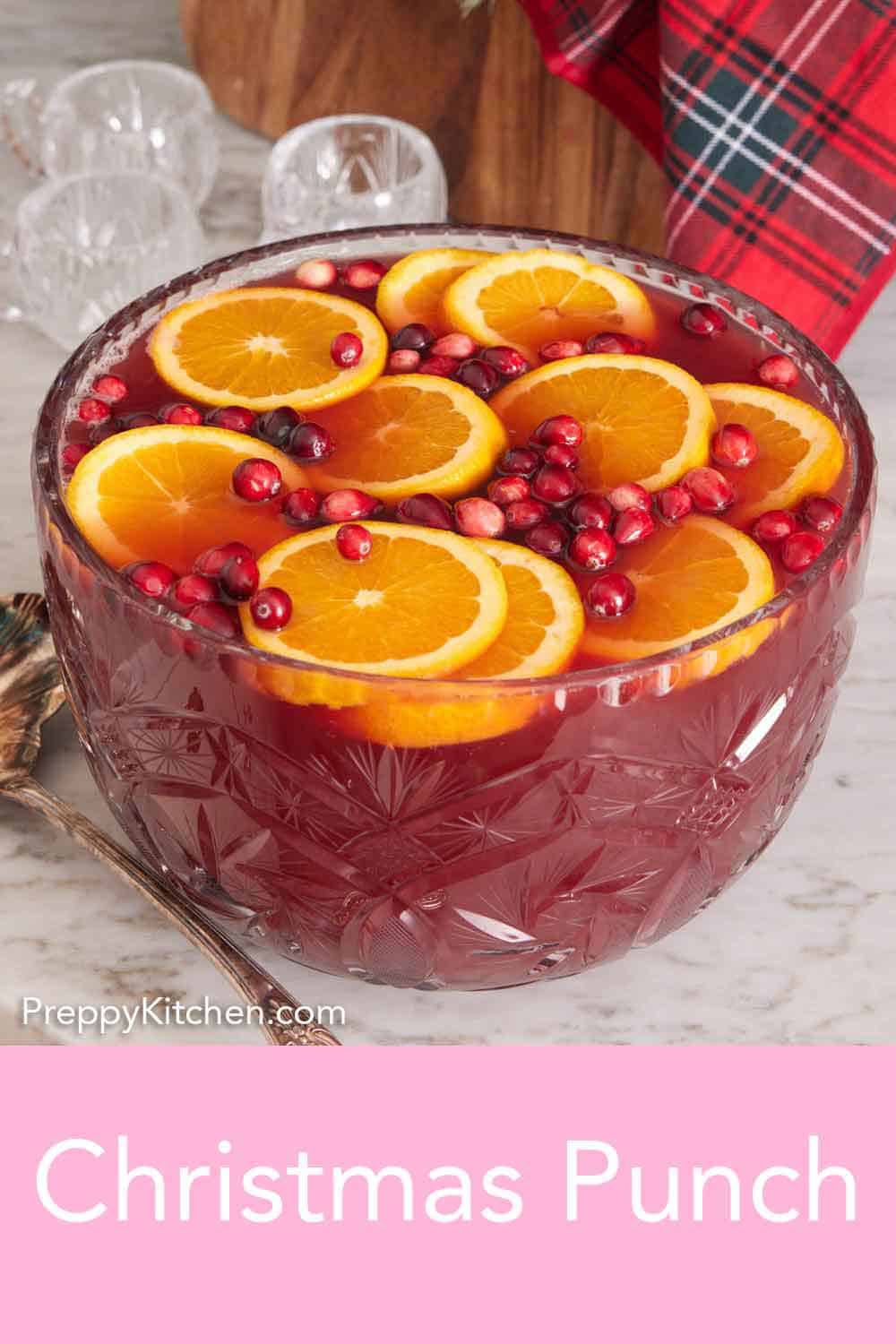 Christmas Punch - Preppy Kitchen