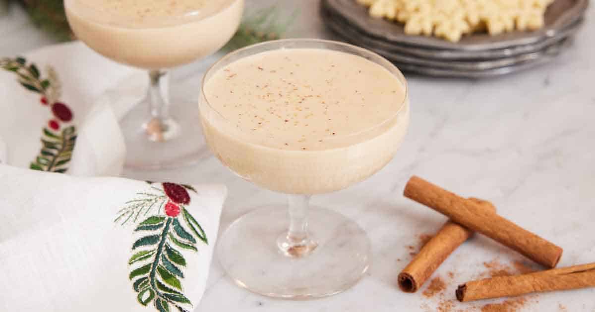 Salted Butterscotch Bourbon Eggnog - Gastronom Cocktails