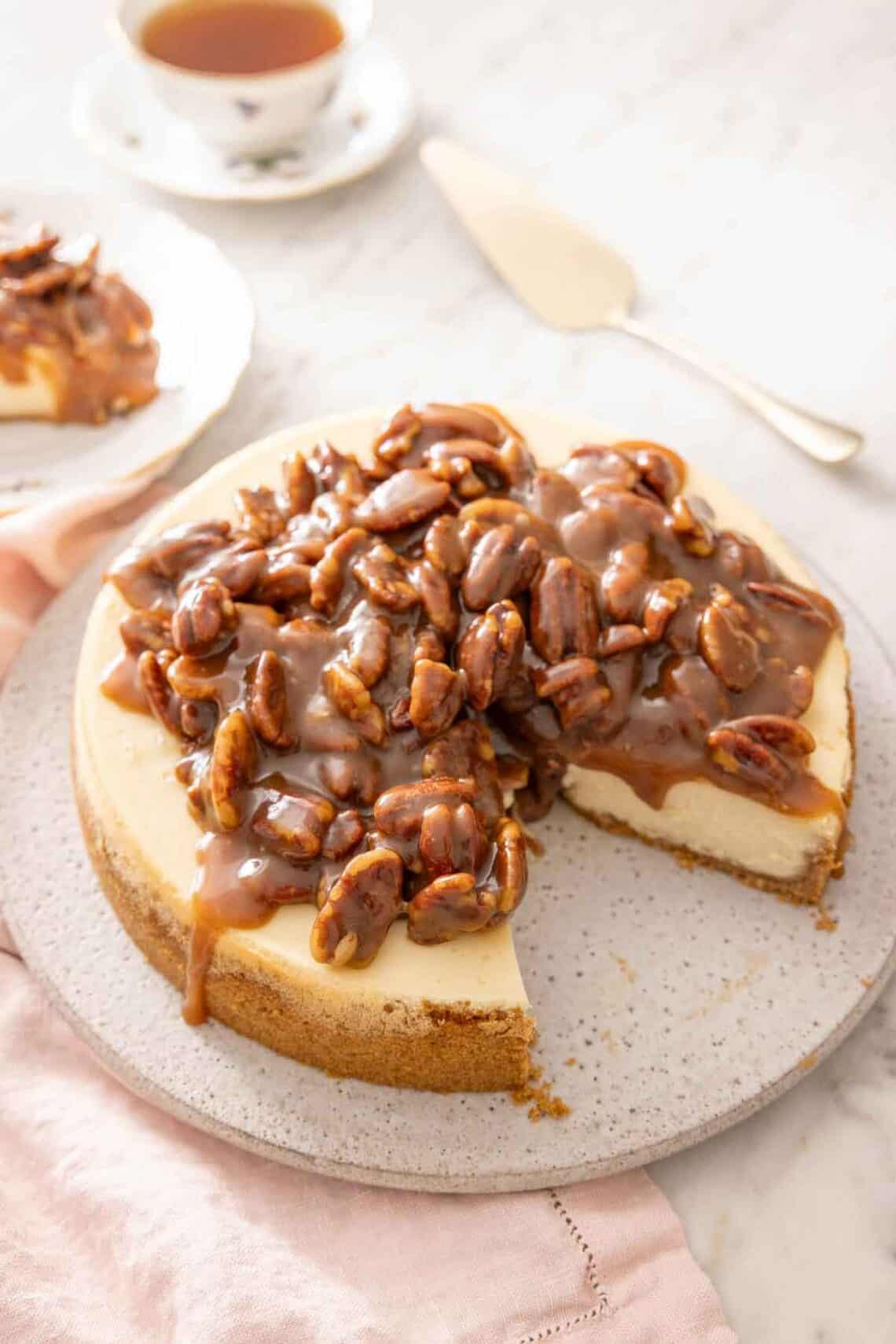 Pecan Pie Cheesecake Recipe - Preppy Kitchen