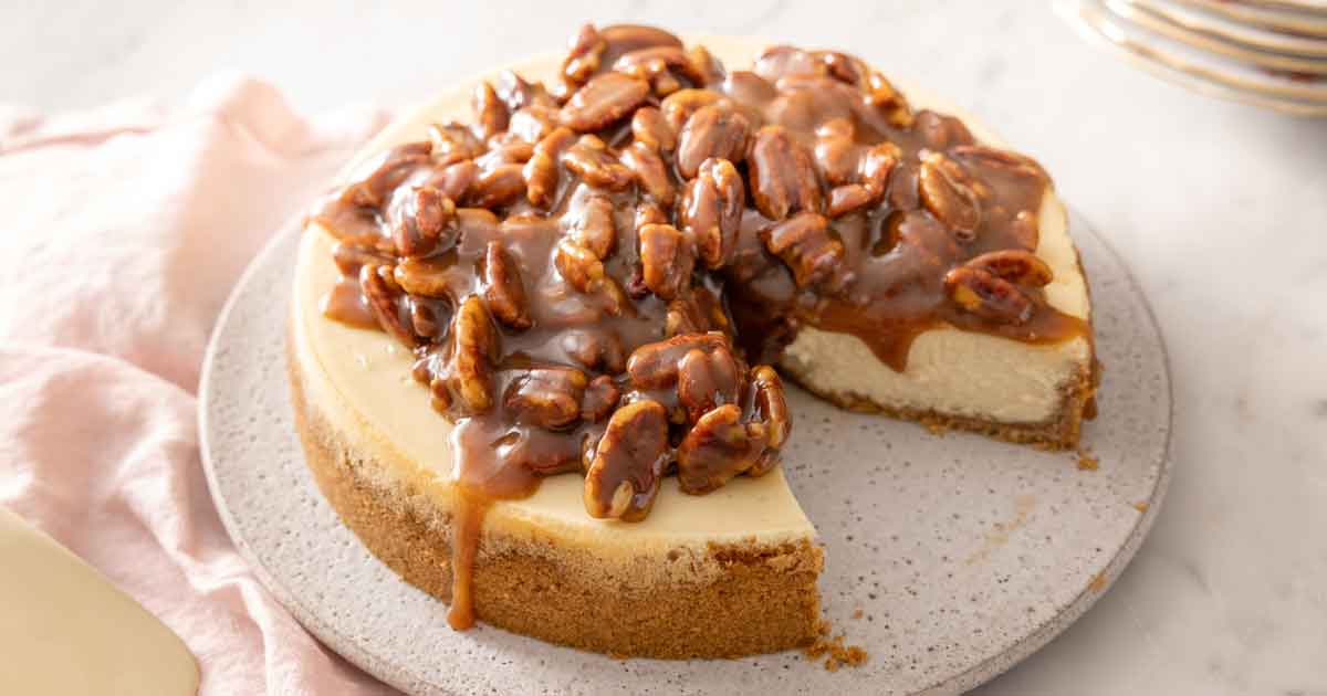 Pecan Pie Cheesecake Recipe - Preppy Kitchen