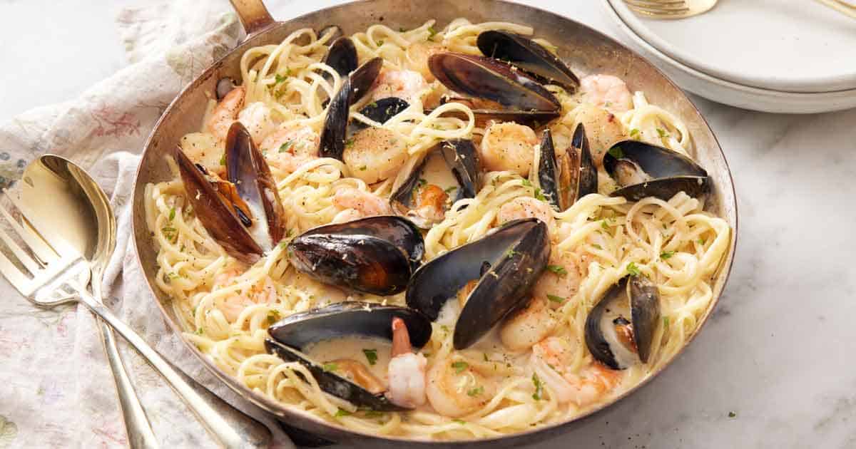 Seafood Pasta - Preppy Kitchen