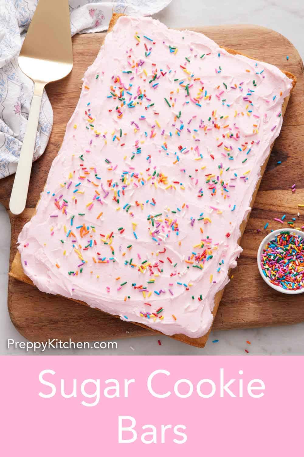 Sugar Cookie Bars Preppy Kitchen