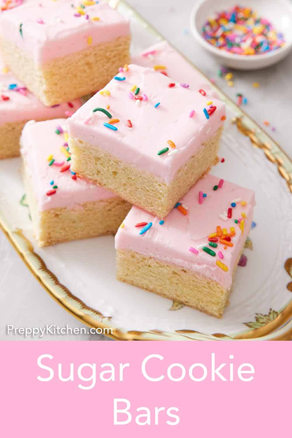 Sugar Cookie Bars - Preppy Kitchen