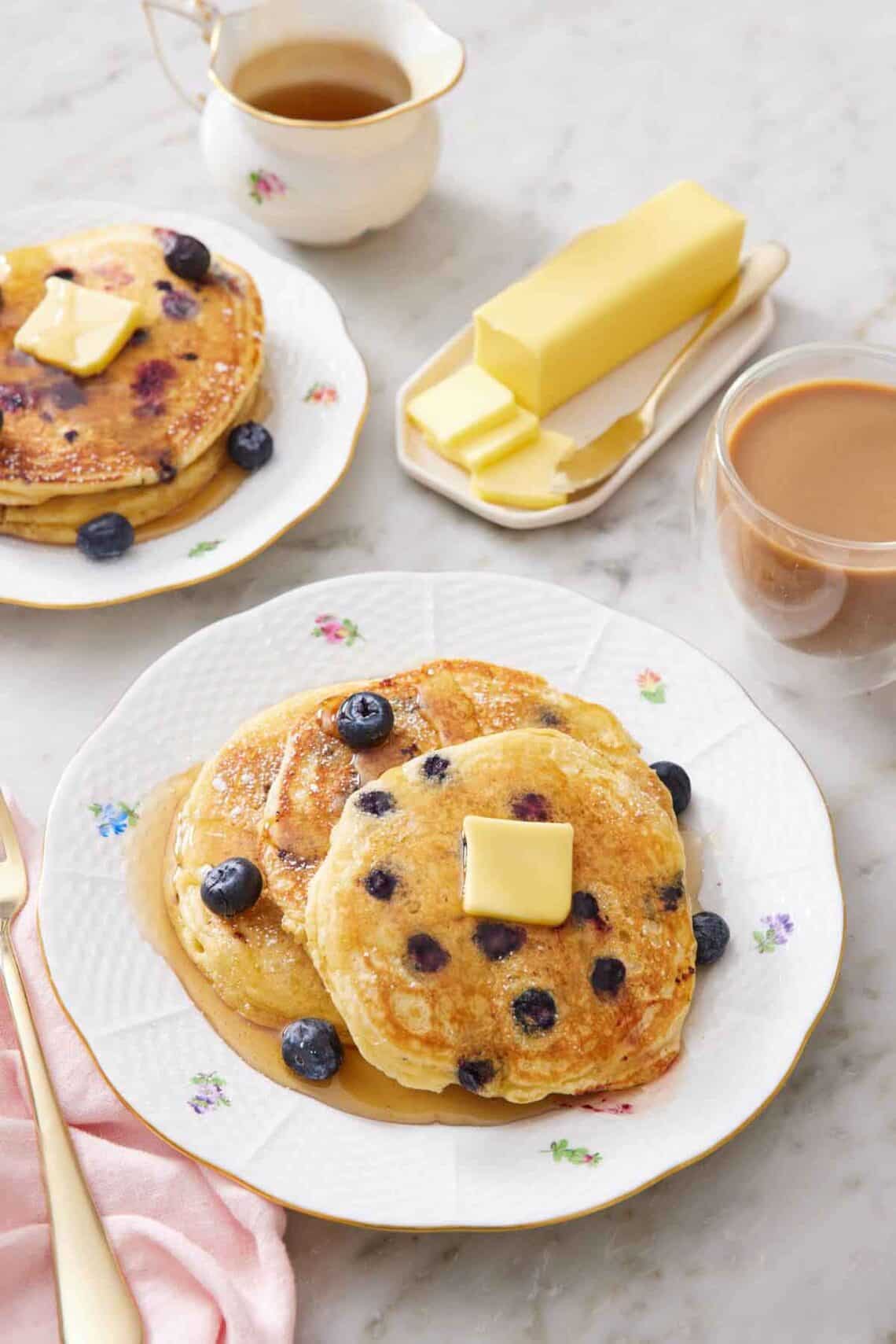 Blueberry Pancakes - Preppy Kitchen
