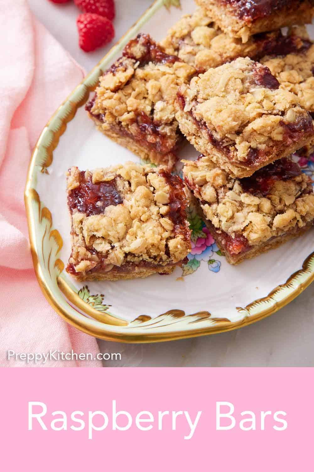 Raspberry Bars - Preppy Kitchen