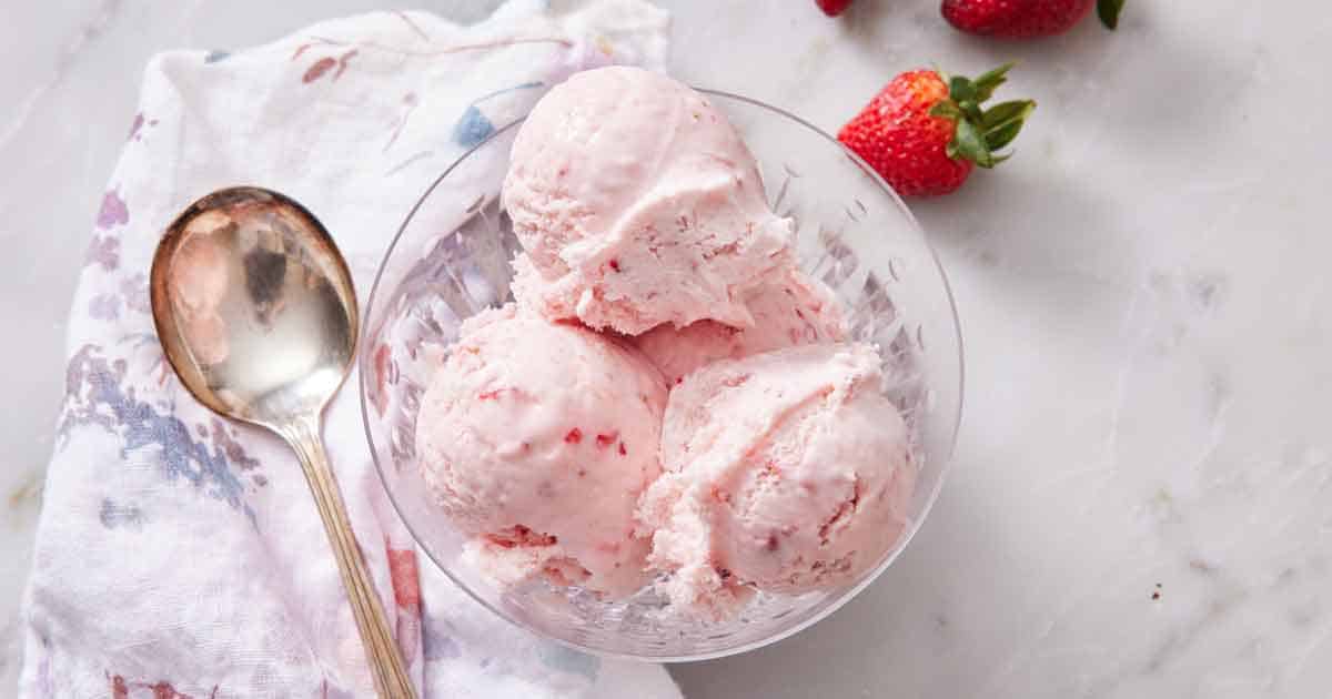 Strawberry Ice Cream [preppykitchen.com]