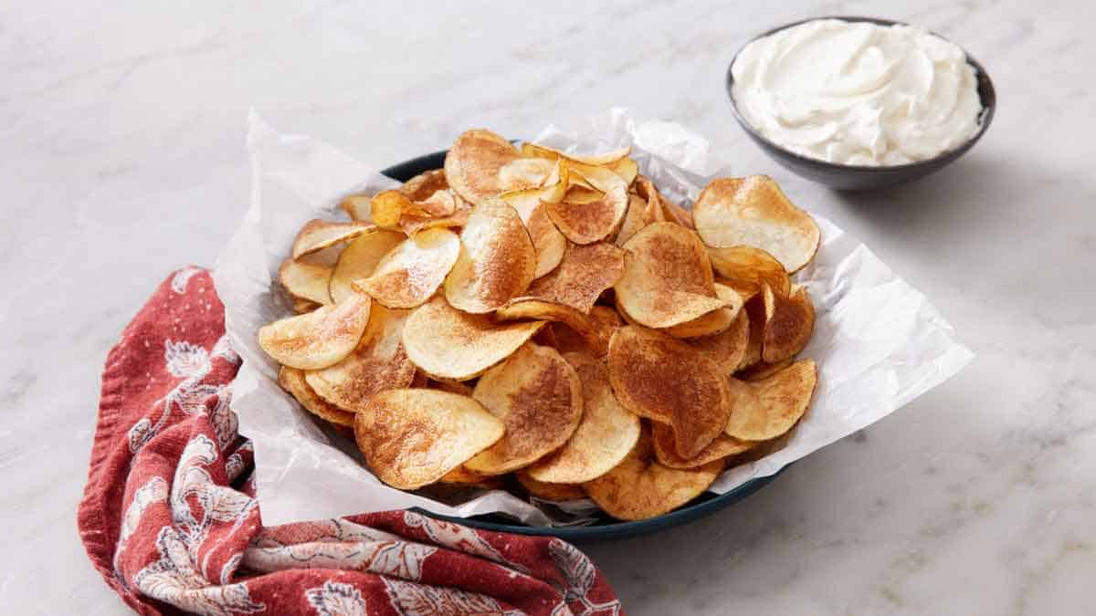 Homemade potato chips discount