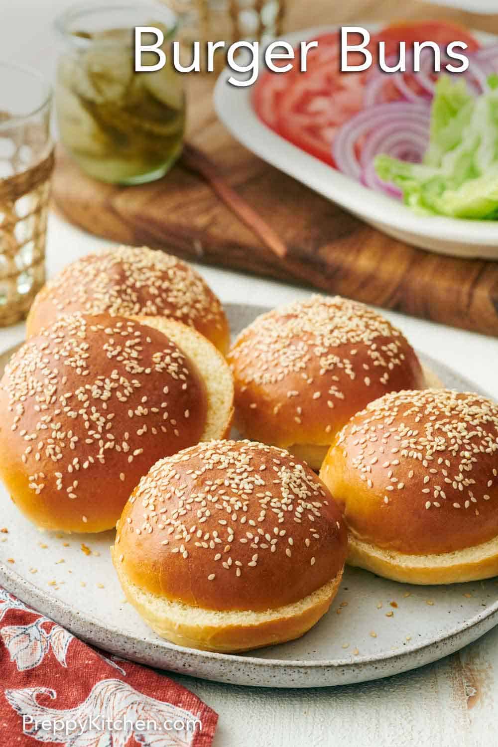 Homemade Hamburger Buns Recipe - Preppy Kitchen