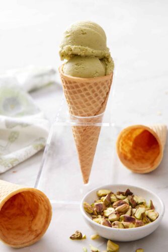 Homemade Pistachio Ice Cream - Preppy Kitchen