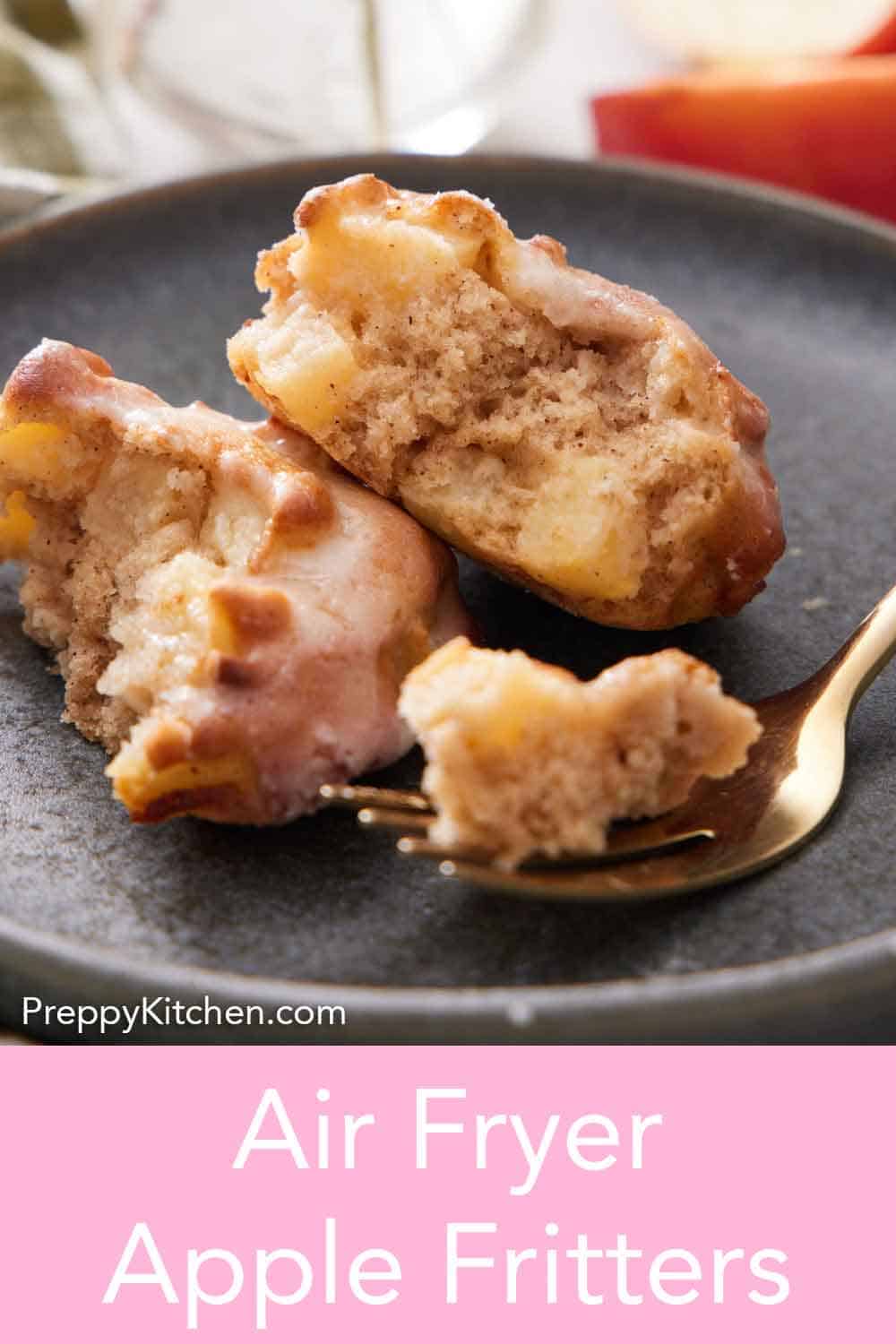 Air Fryer Apple Fritters Recipe - Preppy Kitchen