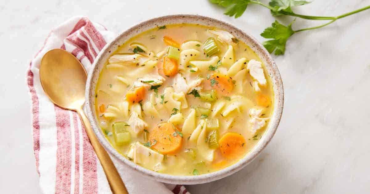 Turkey Noodle Soup [preppykitchen.com]