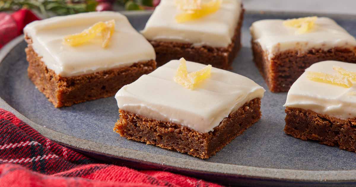 Gingerbread Bars [preppykitchen.com]