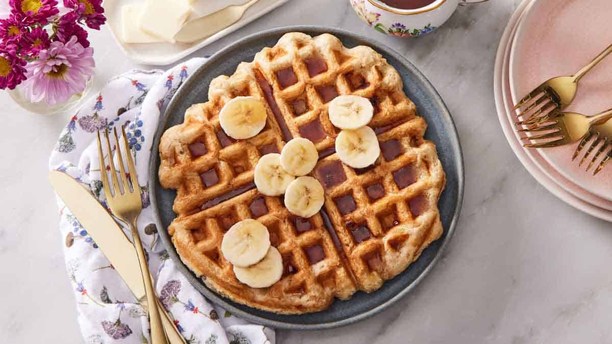Banana Waffles Recipe-image