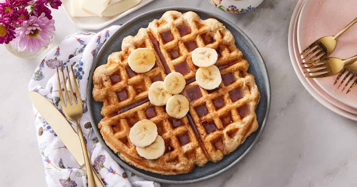 Banana Waffles [preppykitchen.com]
